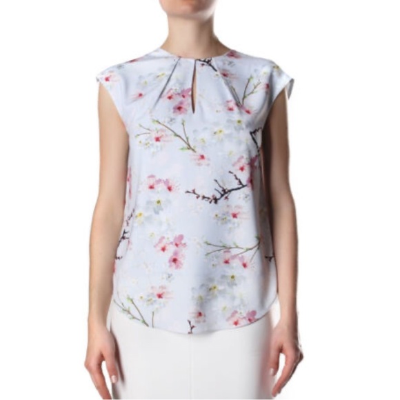 TED BAKER  Neebye Oriental cherry blossom top - Picture 14 of 16